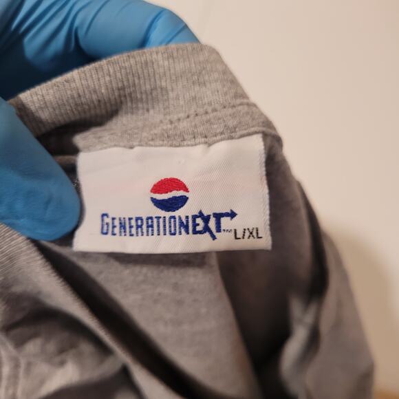 VTG 90s Pepsi T-Shirt Mens L/XL Generation Next Single Stitch USA Made - Picture 8 of 9